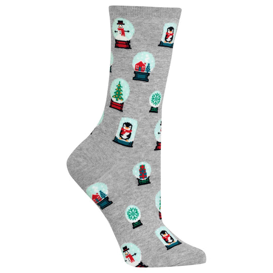 Hot Sox Womens Snowglobes Crew Socks