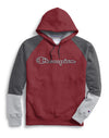 Champion Mens Powerblend Colorblock Hoodie