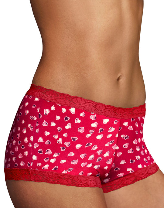 Maidenform Women`s Microfiber and Lace Boyshort