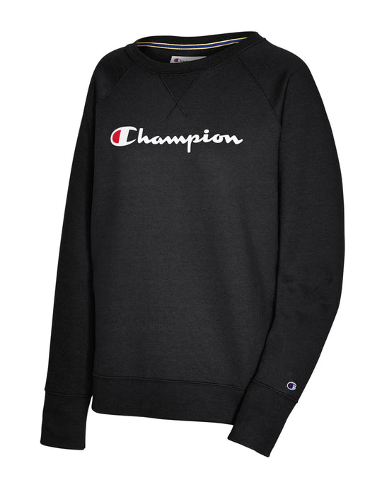 Champion Womens Powerblend Fleece Boyfriend Crew