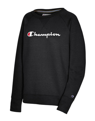Champion Womens Powerblend Fleece Boyfriend Crew