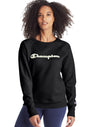 Champion Womens Powerblend Fleece Boyfriend Crew, XXL, Hush Pink