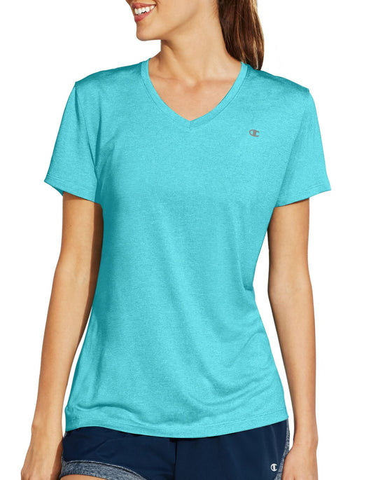 Champion Vapor® Women`s Stripe V-Neck Tee