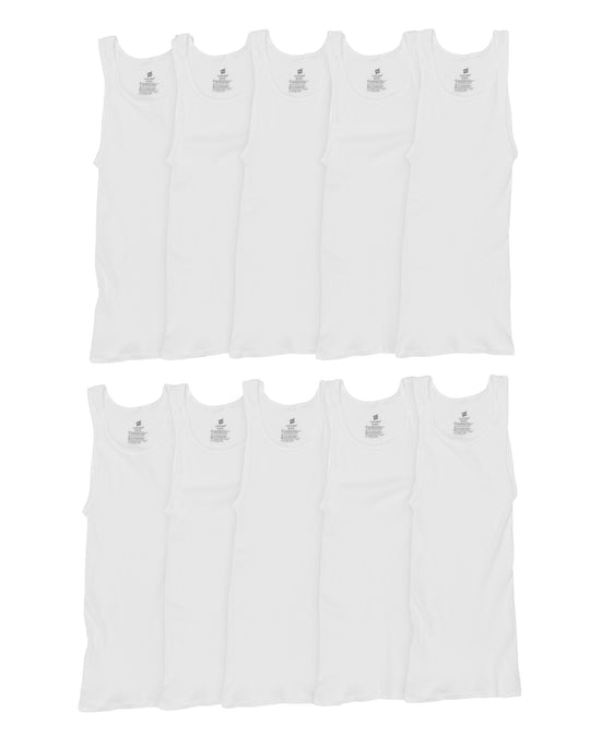 Hanes ComfortSoft® Tank Undershirt 10-Pack