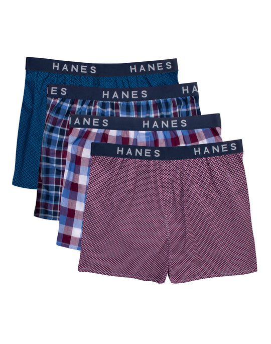 Hanes Ultimate® Men's Designer Prints Boxers 4-Pack