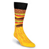 K. Bell Mens Burger and Fries Crew Socks