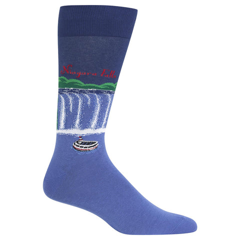 Hot Sox Mens Niagara Falls Crew Socks