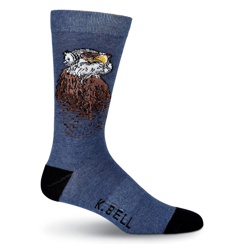 K. Bell Mens Eagle Eye Crew Socks