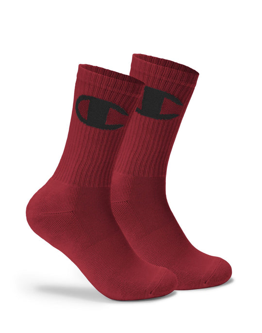 Champion Life Adult Big C Crew Socks 1-Pair