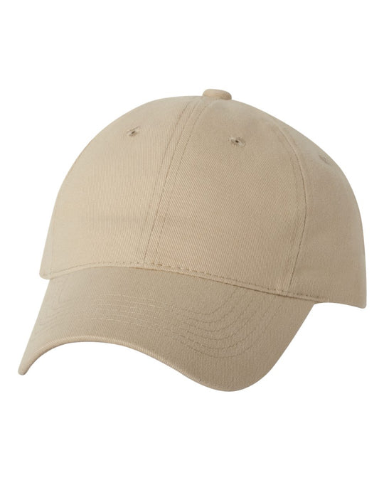 Sportsman Heavy Brushed Twill Unstructured Cap, Adjustable, White