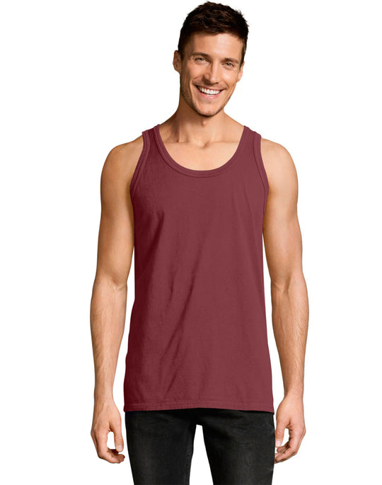 Hanes Mens ComfortWash Garment Dyed Sleeveless Tank Top