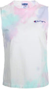 Champion Life Womens Boyfriend Muscle Tee, L, Cloud Dye Ice Cake Multi