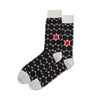 Hot Sox Mens Standout Dots Crew Socks