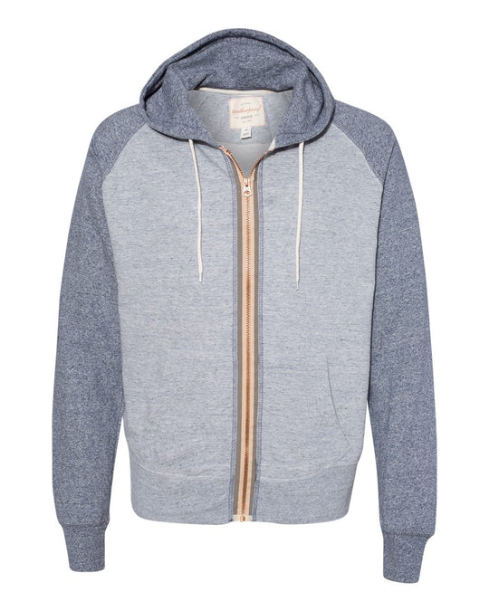 Weatherproof Mens Vintage Marled Full-Zip Hooded Sweatshirt 198774, XL