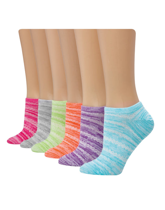 Hanes Women's Breathable Lightweight Super No Show Socks, 6-Pack