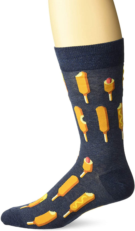 Hot Sox Mens Corndogs Crew Socks