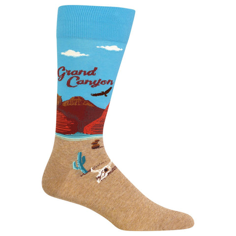 Hot Sox Mens Grand Canyon Crew Socks