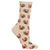 Hot Sox Womens Turkey Crew Socks