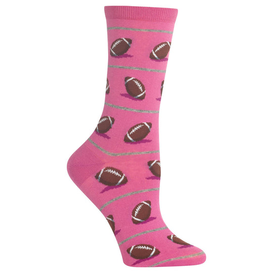 Hot Sox Womens Football Crew Socks