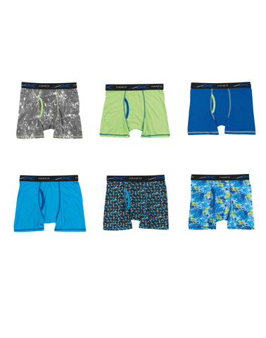 Boys' X-Temp® Lightweight Boxer Briefs 6-Pack