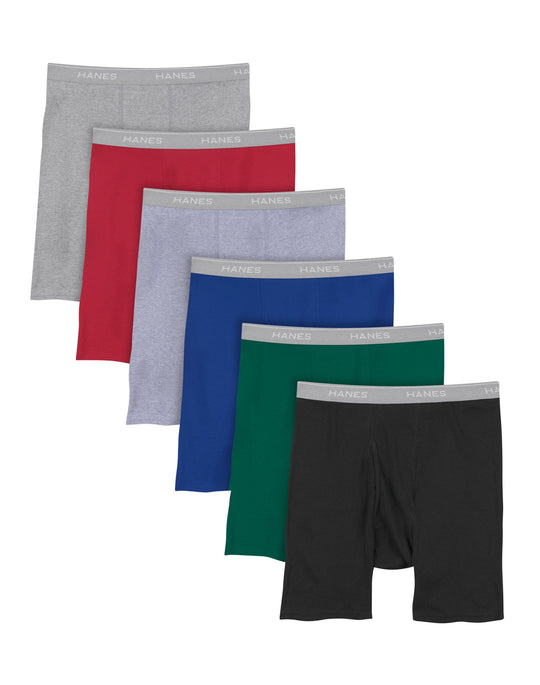 Hanes Men's Tagless® Boxer Briefs, 6-Pack