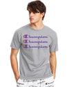 Champion Mens Classic Short-Sleeve Jersey Tee, L, Oxford Grey