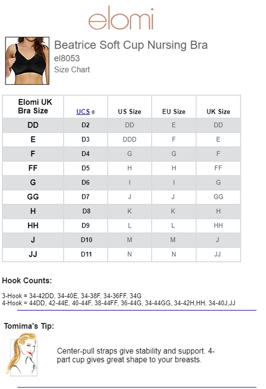 Elomi Womens Beatrice Wireless Soft Cup Nursing Bra