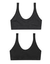 Hanes Girls` Cozy Seamless 2-Pack Wirefree Bra