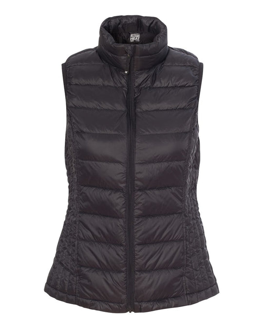 Weatherproof Womens 32 Degrees Packable Down Vest 16700W, XL, Dark Pewter