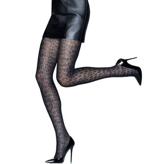 Hanes Women`s Silk Reflections Control Top Animal Tight