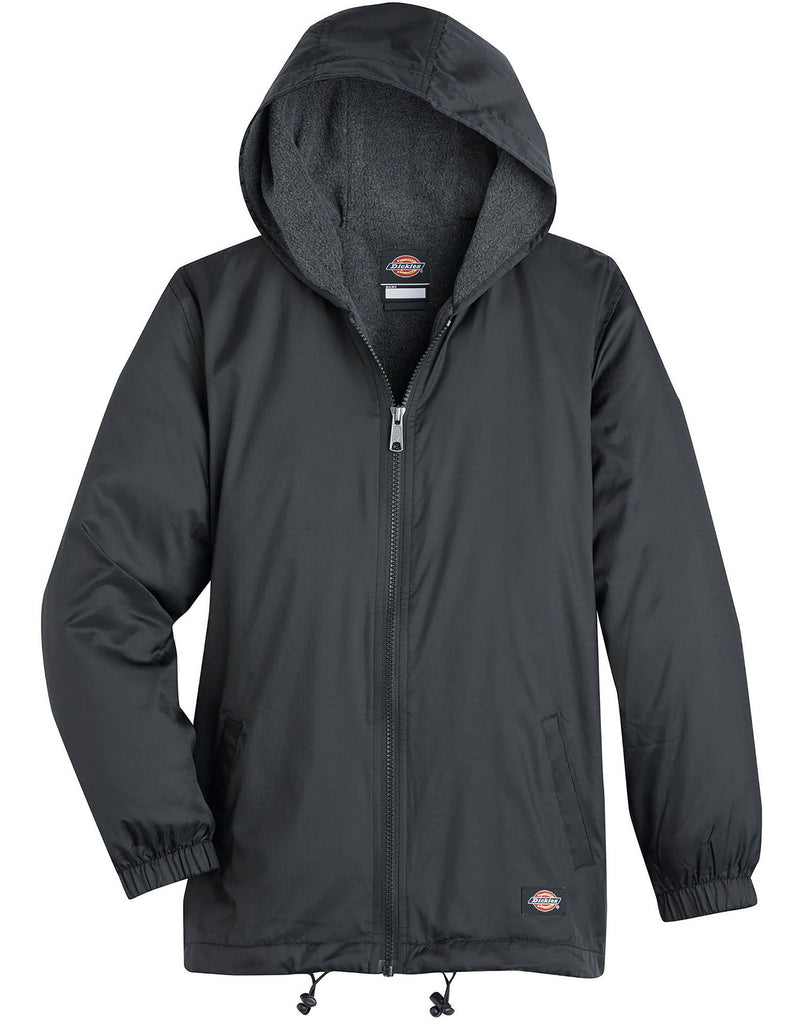 Dickies Kids Fleece Lined Hooded Nylon Jacket