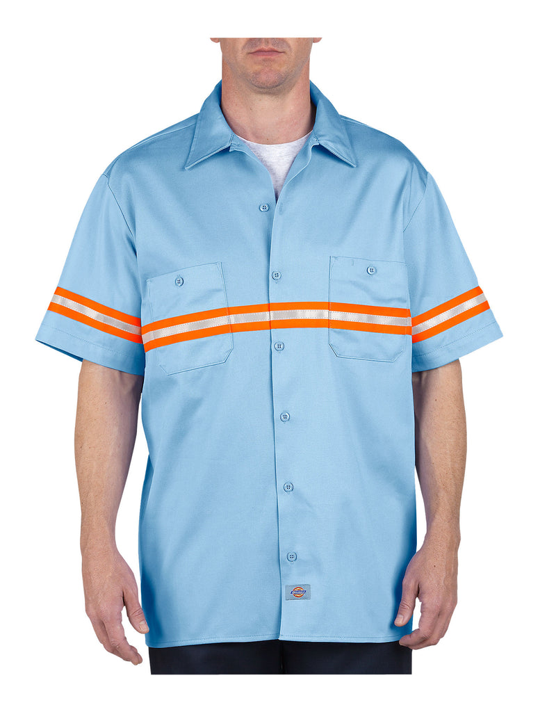 Dickies Mens Enhanced Visibility Short Sleeve Twill Work Shirt