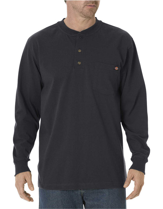 Dickies Mens Long Sleeve Heavyweight Henley Shirt