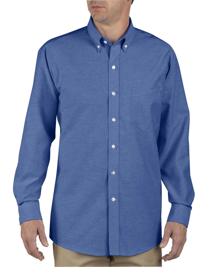 Dickies Mens Button-Down Long Sleeve Oxford Shirt