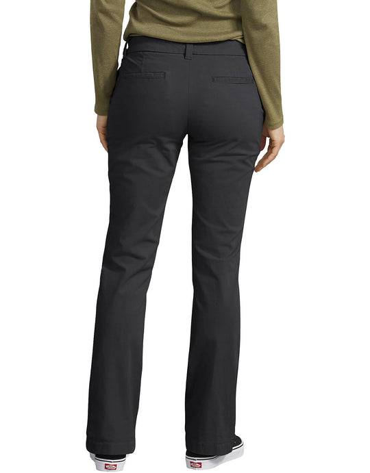 Dickies Womens Perfect Shape Straight Leg Twill Pants