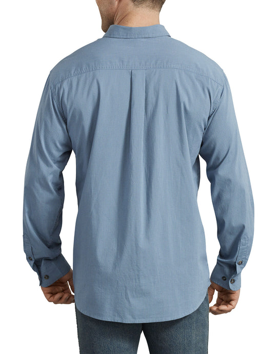 Dickies Mens FLEX Relaxed Fit Long Sleeve Plaid Shirt