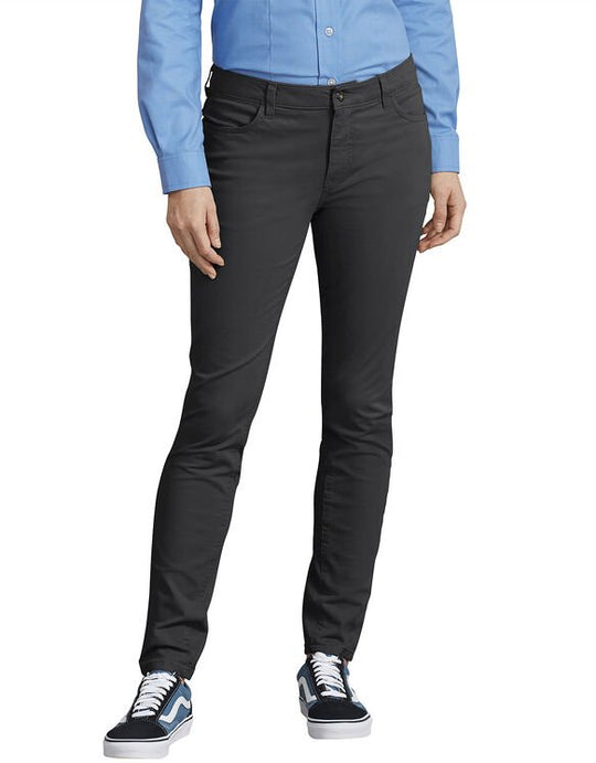 Dickies Womens Perfect Shape Skinny Twill 4-Pocket Pants
