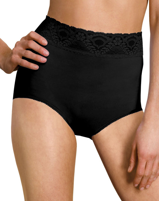 Bali Lacy Skamp Brief Panty-Pack