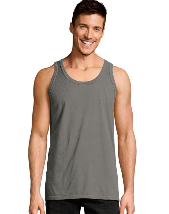 Hanes Mens ComfortWash Garment Dyed Sleeveless Tank Top