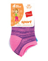 Hanes Girls Sport No Show Socks 4-Pack