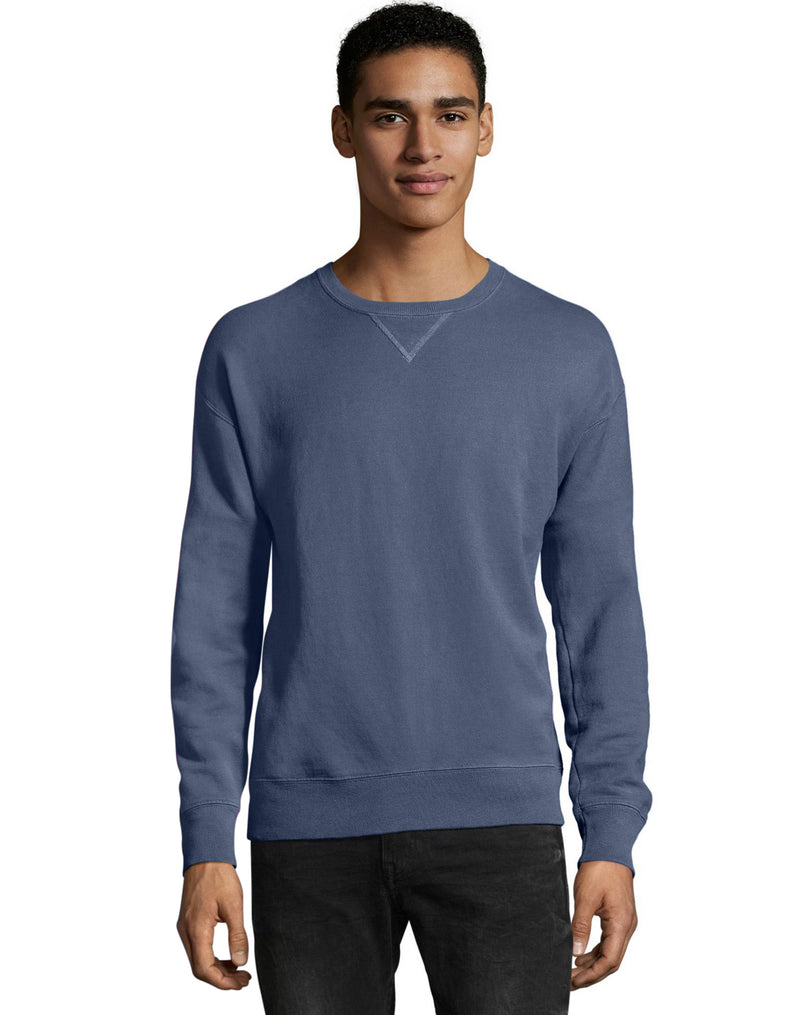 Hanes Big Mens ComfortWash Garment Dyed Fleece Sweatshirt