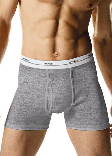 Hanes Boxer Briefs (Black/Grey) 2 Pack