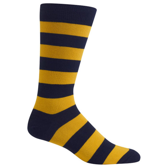Hot Sox Mens College Rugby Stripe Socks