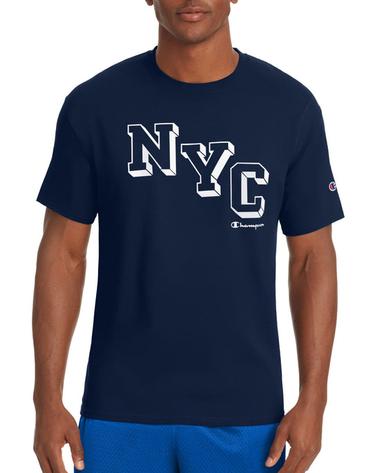 Champion Mens Graphic Short Sleeve Jersey Tee