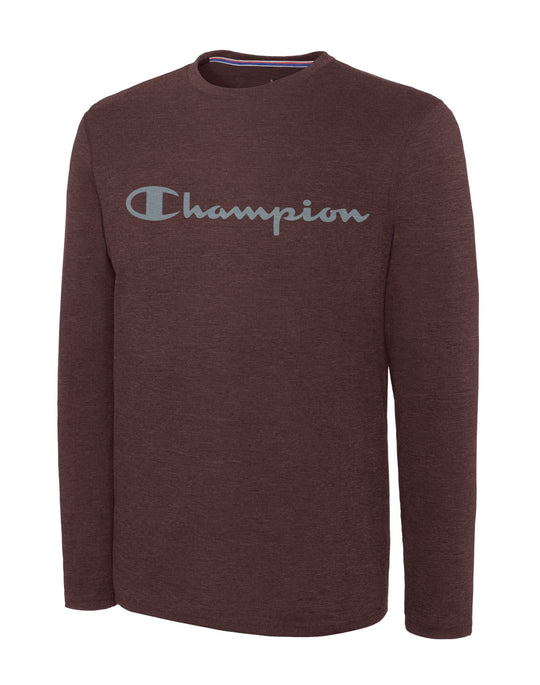 Champion Mens C Vapor Heather Long Sleeve Tee