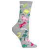 Hot Sox Womens Dinosaur Crew Socks