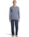 Hanes Mens Jersey Flannel Sleep Set