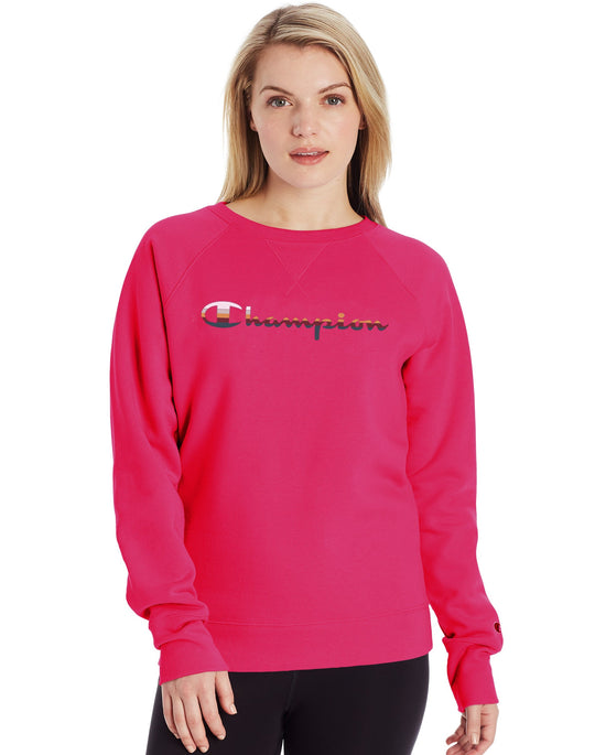 Champion Womens Powerblend Fleece Boyfriend Crew