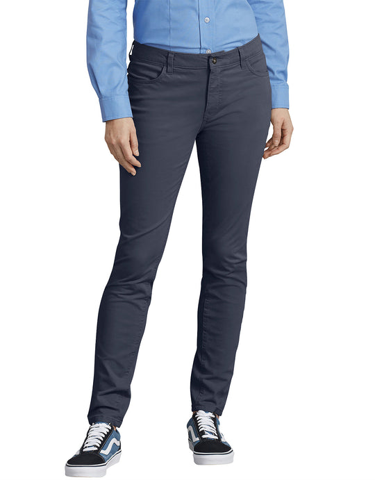 Dickies Womens Perfect Shape Skinny Twill 4-Pocket Pants