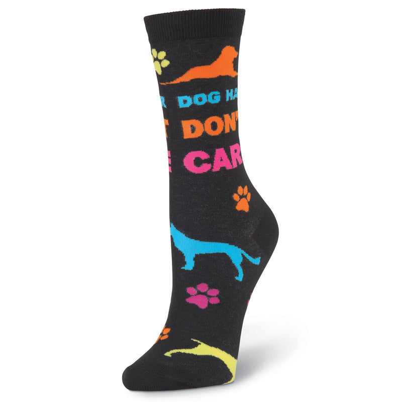 K. Bell Womens Dog Hair Dont Care Crew Socks